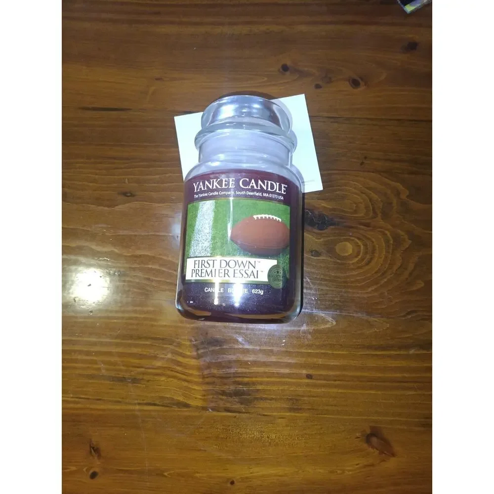 Yankee Candle First Down HTF used 10min MAN Edition RARE